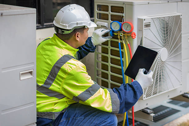Professional Hvac technician working in Vernon Center, NJ